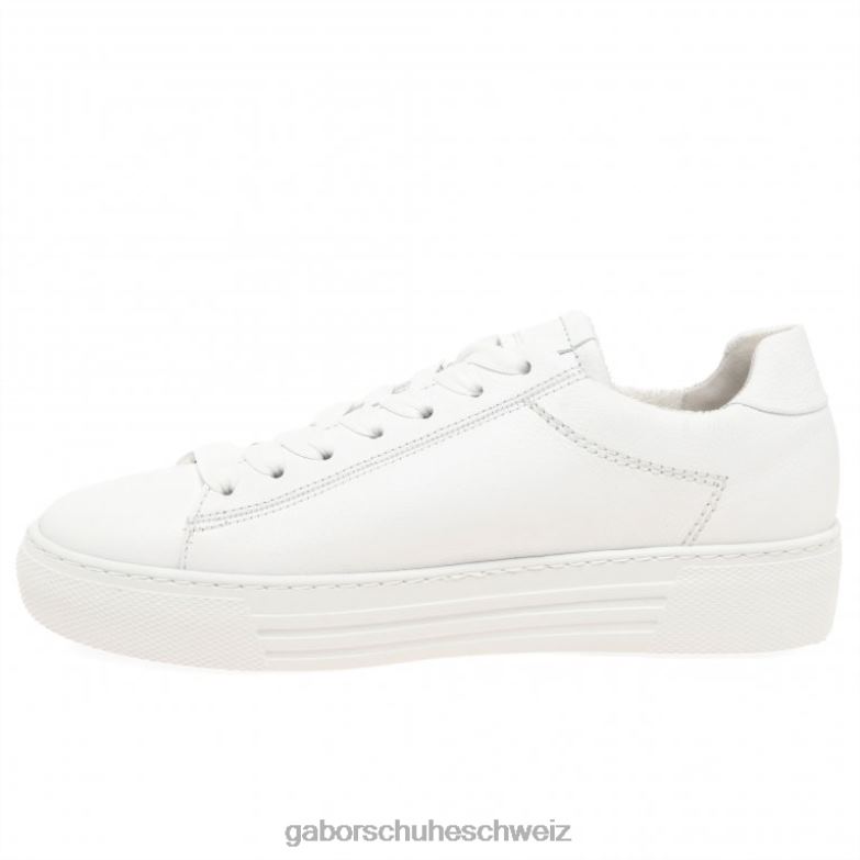 Schuhwerk Frauen Gabor Weiß Camrose-Trainer XTX02139