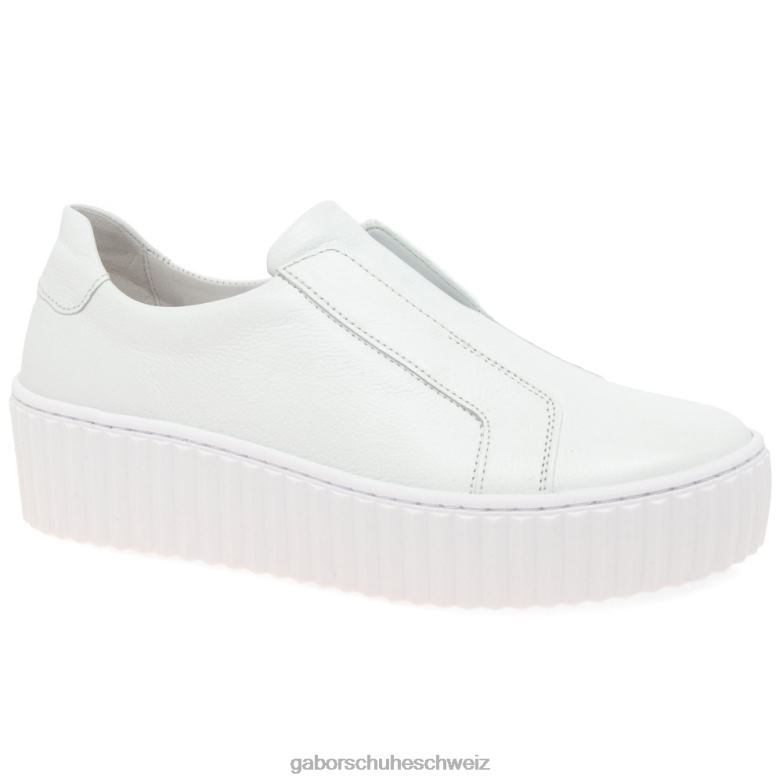 Schuhwerk Frauen Gabor Weiß Debra-Trainer XTX02148