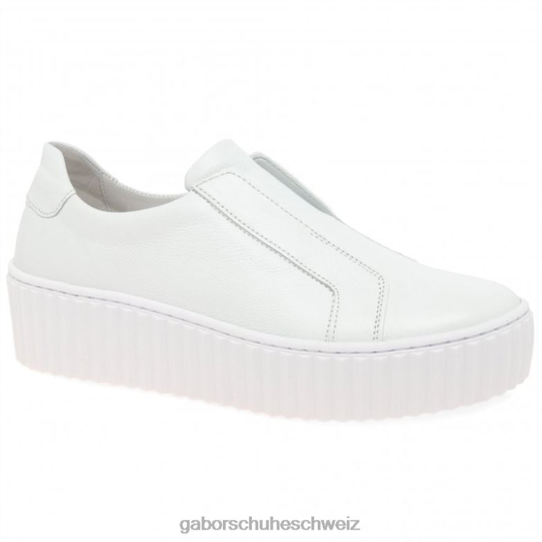 Schuhwerk Frauen Gabor Weiß Debra-Trainer XTX02148