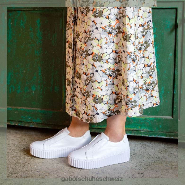 Schuhwerk Frauen Gabor Weiß Debra-Trainer XTX02148