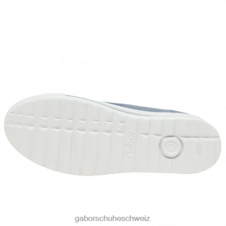Schuhwerk Frauen Gabor nautisches Wildleder Heather Casual-Sneaker XTX02325