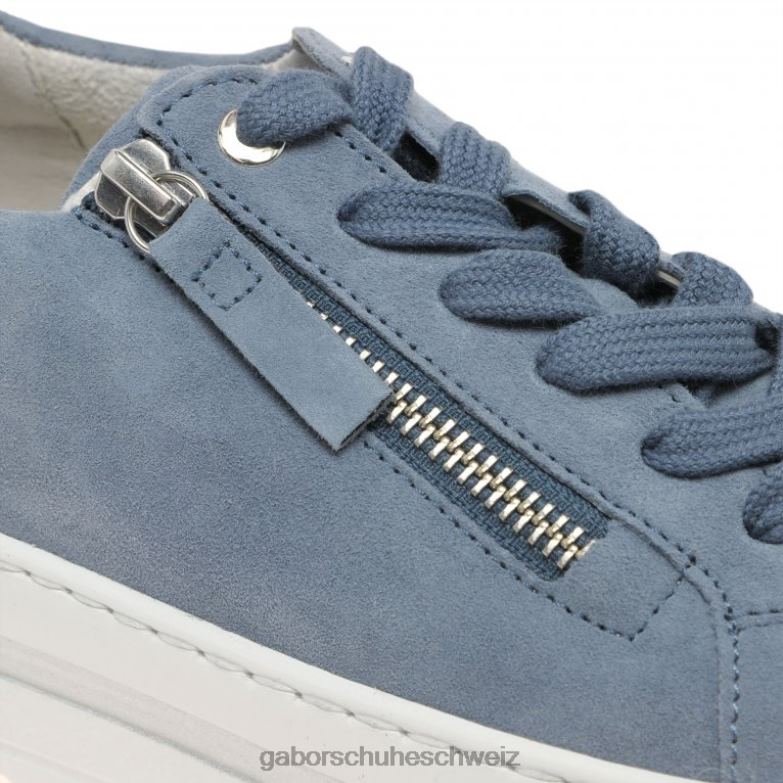 Schuhwerk Frauen Gabor nautisches Wildleder Heather Casual-Sneaker XTX02325