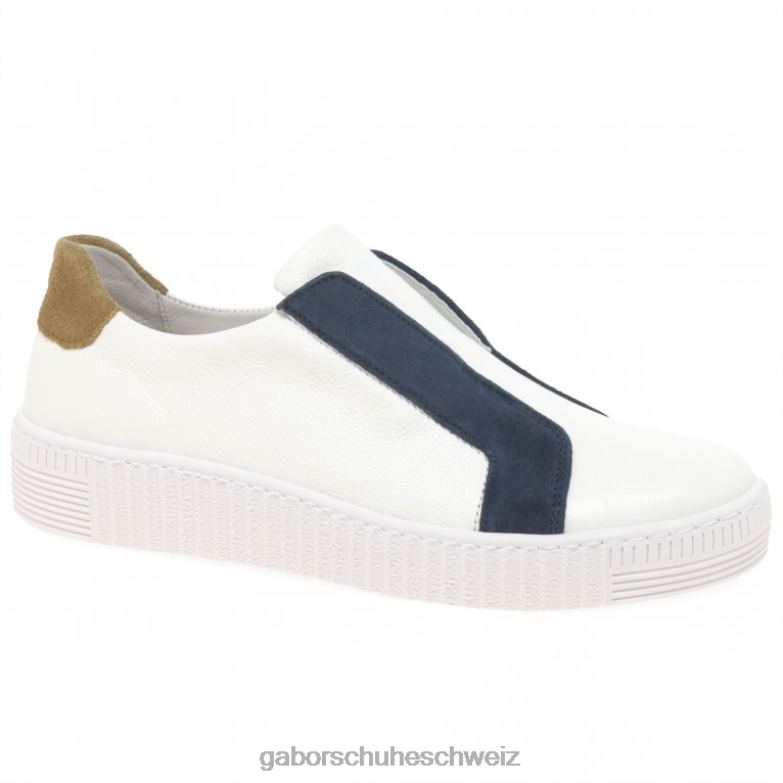 Schuhwerk Frauen Gabor weiß/marine Freizeit-Sneaker von Wye Sports XTX02140