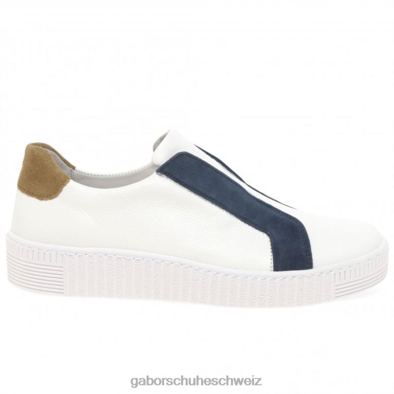 Schuhwerk Frauen Gabor weiß/marine Freizeit-Sneaker von Wye Sports XTX02140