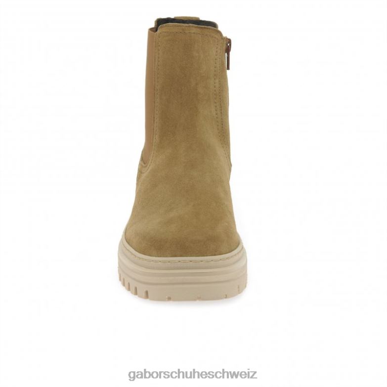 Schuhwerk Frauen Gabor Löwen-Wildleder Gazania Chelsea-Stiefel XTX02235