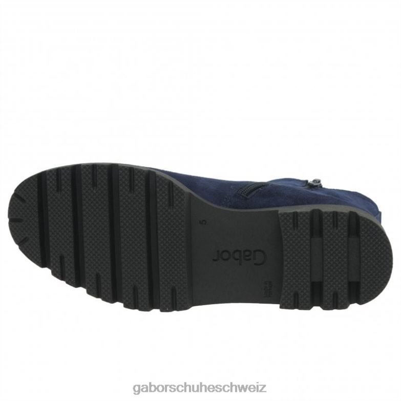 Schuhwerk Frauen Gabor Marine-Wildleder Newport Chelsea-Stiefel XTX02211