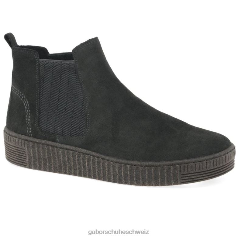 Schuhwerk Frauen Gabor Pfeffer-Wildleder Lourdes Chelsea-Stiefel XTX02333