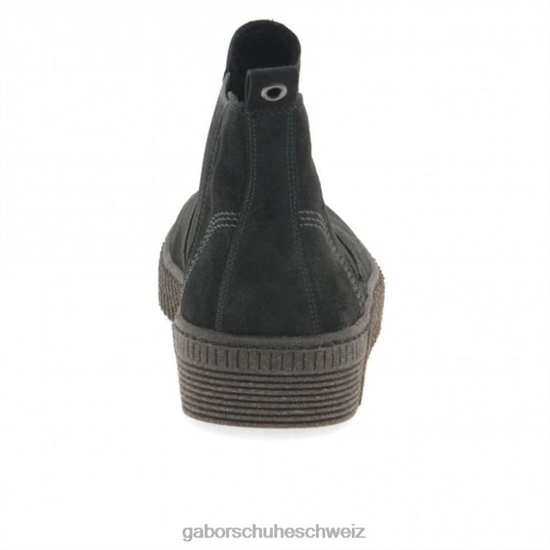 Schuhwerk Frauen Gabor Pfeffer-Wildleder Lourdes Chelsea-Stiefel XTX02333