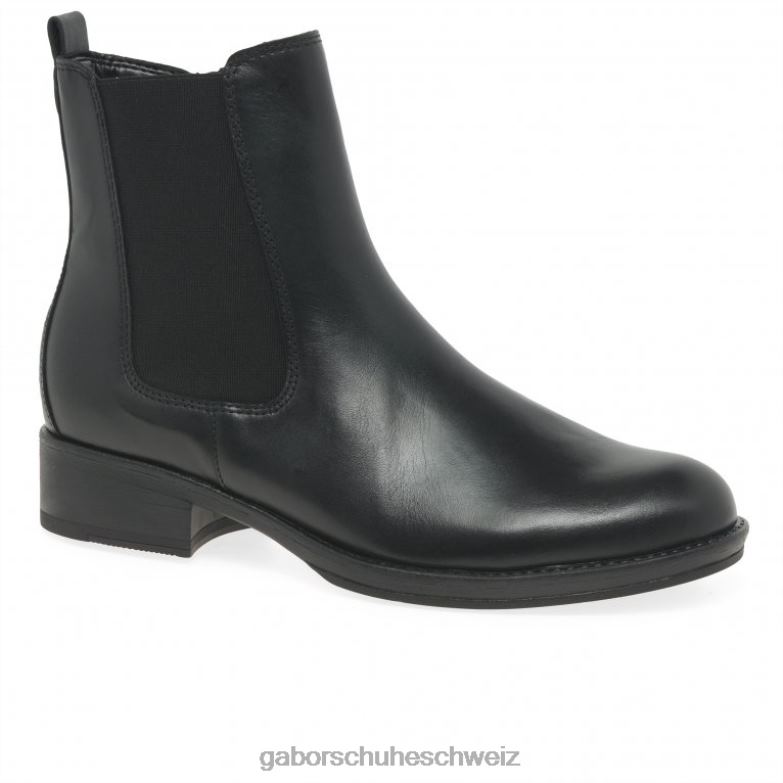 Schuhwerk Frauen Gabor Schwarz Adair Chelsea-Stiefel XTX02258