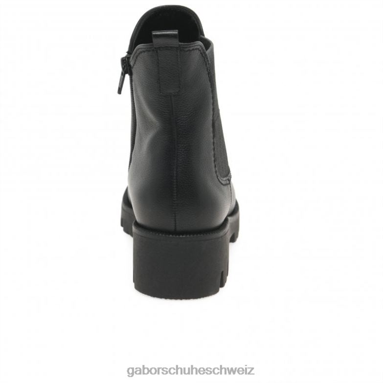 Schuhwerk Frauen Gabor Schwarz Newport Chelsea-Stiefel XTX02213