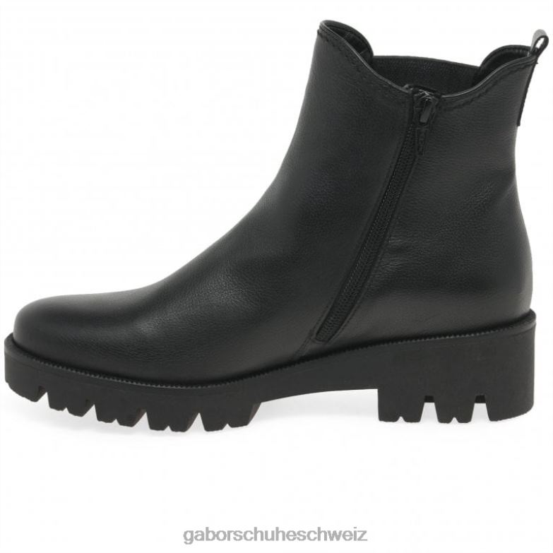 Schuhwerk Frauen Gabor Schwarz Newport Chelsea-Stiefel XTX02213
