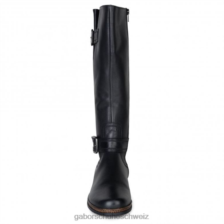 Schuhwerk Frauen Gabor Schwarz Nevada (m) kniehohe Stiefel XTX02275