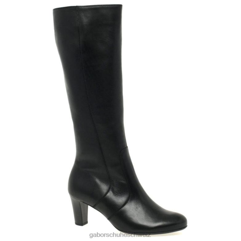 Schuhwerk Frauen Gabor Schwarz Vielleicht sind es schmal geschnittene kniehohe Stiefel XTX02271