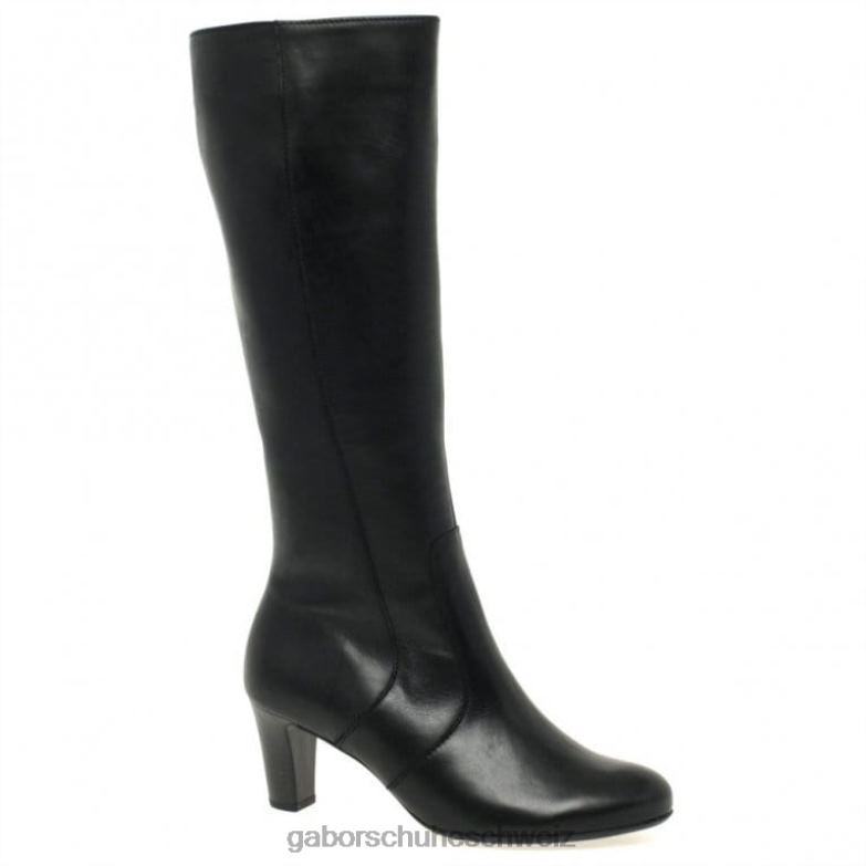 Schuhwerk Frauen Gabor Schwarz Vielleicht sind es schmal geschnittene kniehohe Stiefel XTX02271