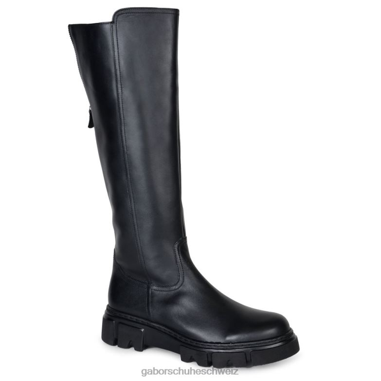 Schuhwerk Frauen Gabor Schwarz kniehohe Stiefel von Juan XTX02273