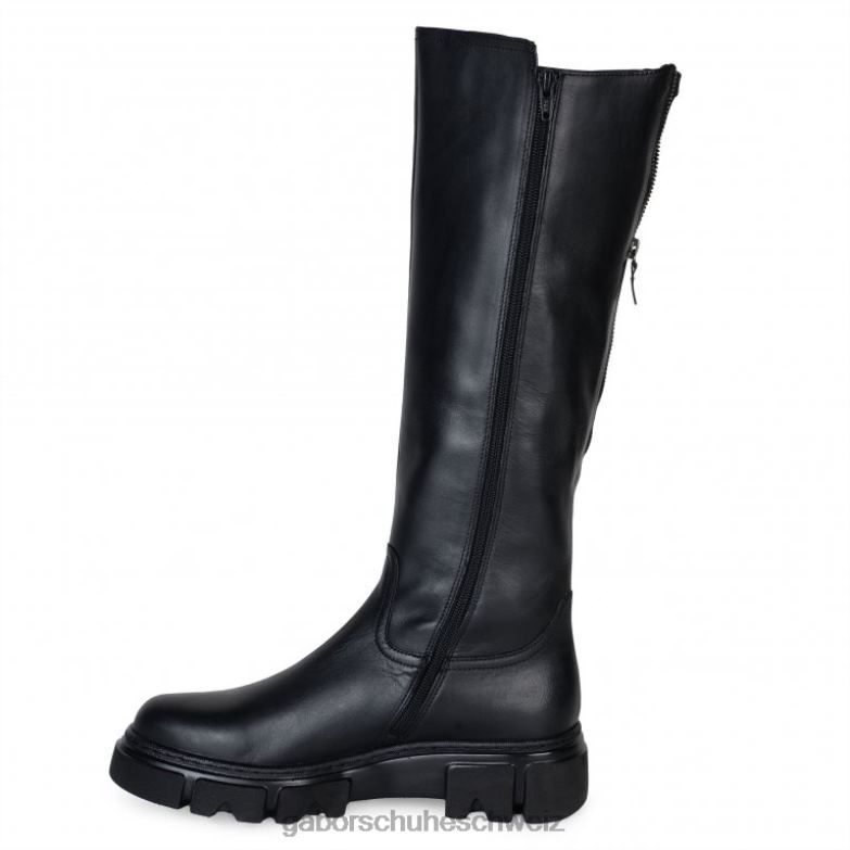 Schuhwerk Frauen Gabor Schwarz kniehohe Stiefel von Juan XTX02273