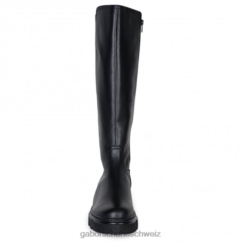 Schuhwerk Frauen Gabor Schwarz kniehohe Stiefel von Juan XTX02273