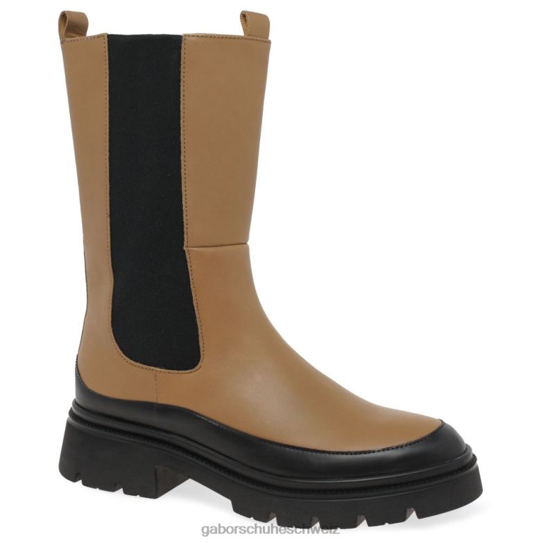 Schuhwerk Frauen Gabor Chino/Schwarz Lexington Chelsea-Stiefel XTX02246