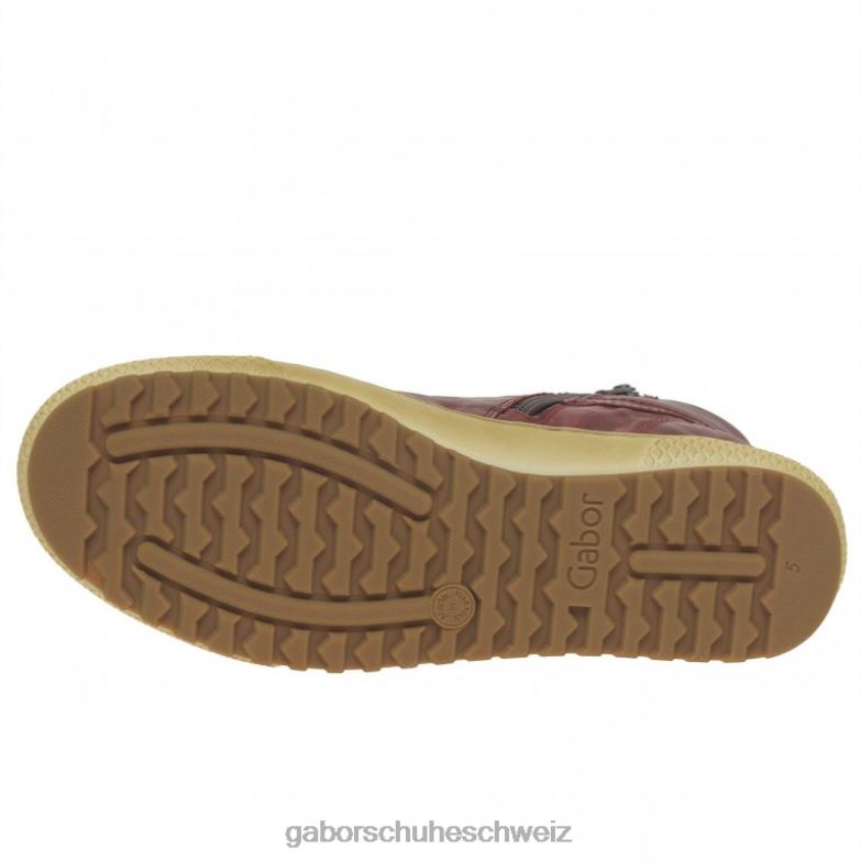 Schuhwerk Frauen Gabor Dunkelrot Bulner lässige Stiefeletten XTX02183