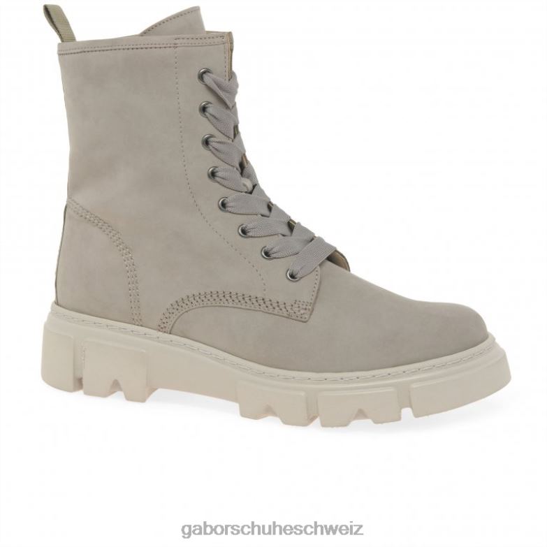 Schuhwerk Frauen Gabor Leinennubuk Jenkins-Stiefeletten XTX02228