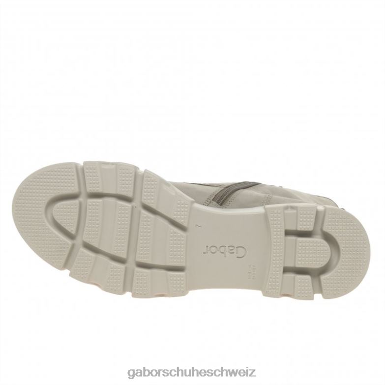 Schuhwerk Frauen Gabor Leinennubuk Jenkins-Stiefeletten XTX02228