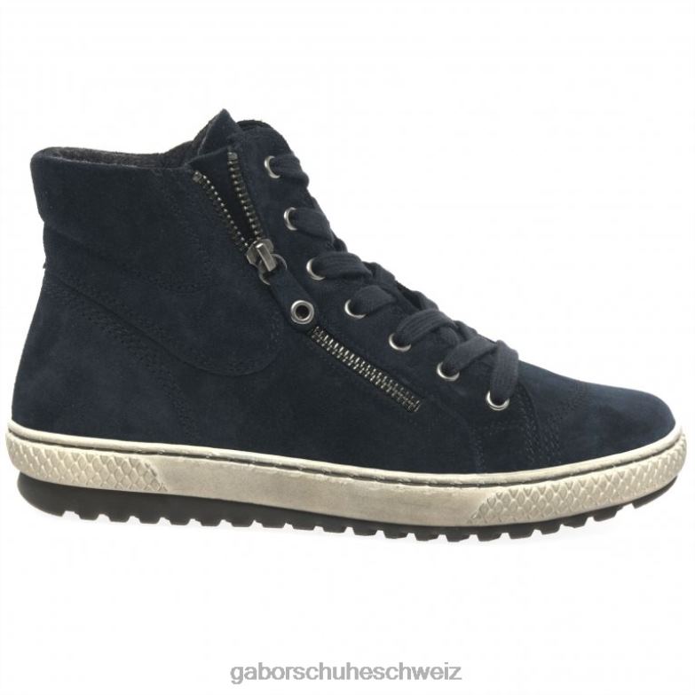 Schuhwerk Frauen Gabor Marine-Wildleder Bulner lässige Stiefeletten XTX02182