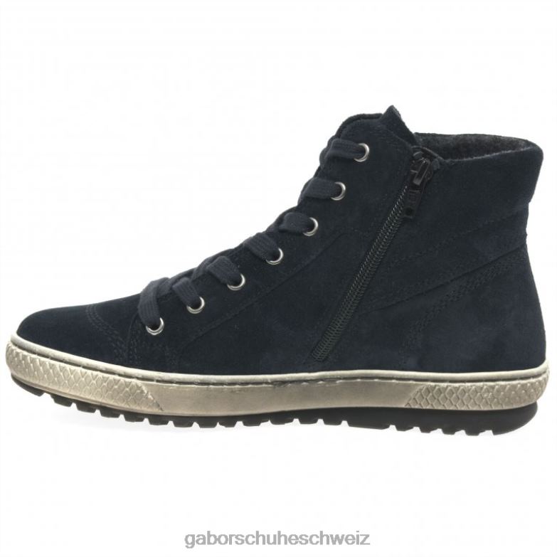 Schuhwerk Frauen Gabor Marine-Wildleder Bulner lässige Stiefeletten XTX02182