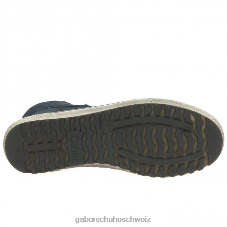 Schuhwerk Frauen Gabor Marine-Wildleder Bulner lässige Stiefeletten XTX02182