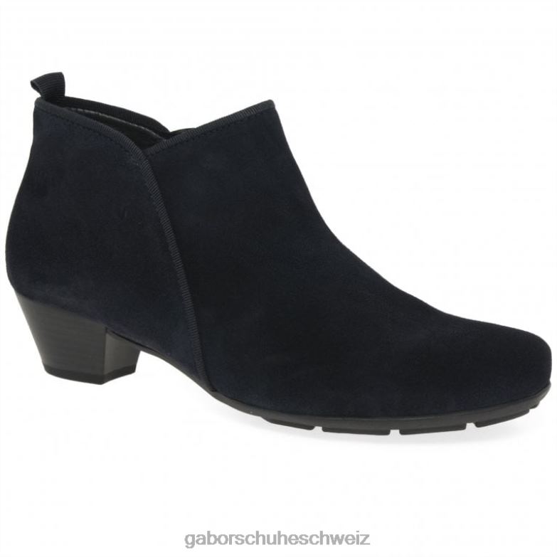 Schuhwerk Frauen Gabor Marine-Wildleder Trudy Stiefeletten XTX02195