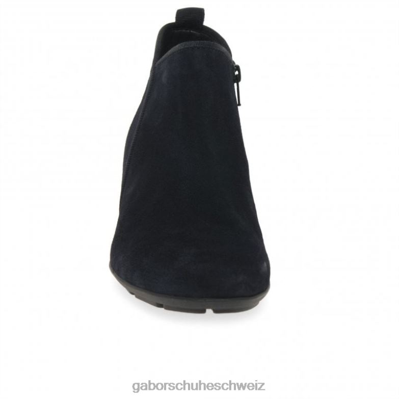Schuhwerk Frauen Gabor Marine-Wildleder Trudy Stiefeletten XTX02195