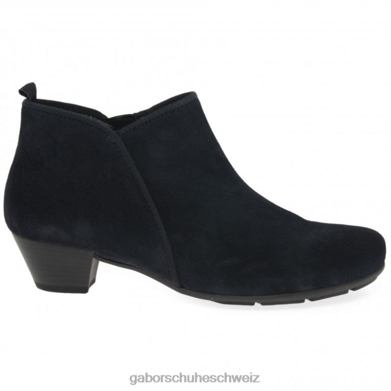 Schuhwerk Frauen Gabor Marine-Wildleder Trudy Stiefeletten XTX02195