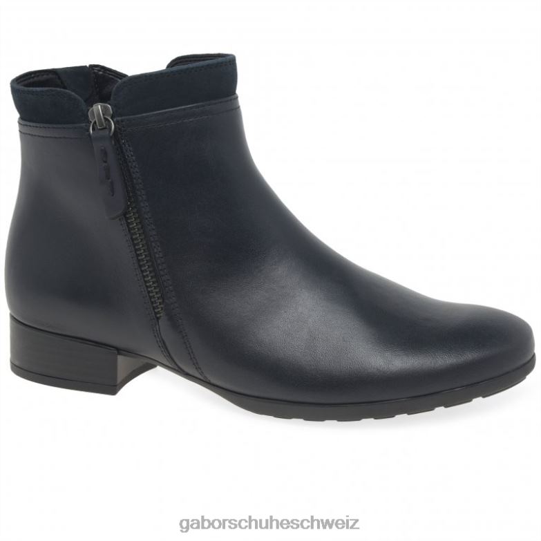 Schuhwerk Frauen Gabor Mitternacht/Wildleder Briano-Stiefeletten XTX02243