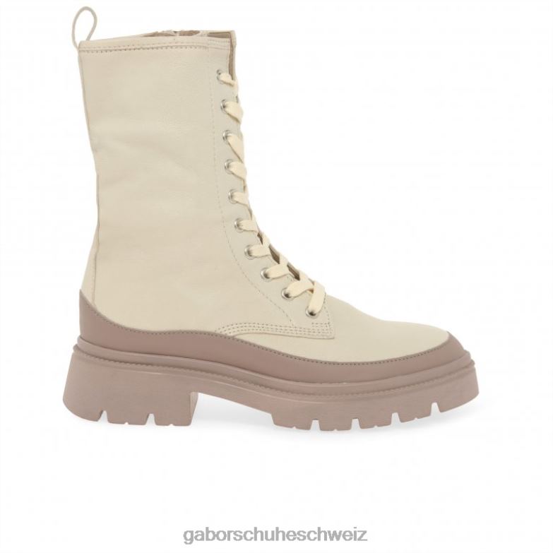 Schuhwerk Frauen Gabor Panna/dunkler Akt Leora Bikerstiefel XTX02245