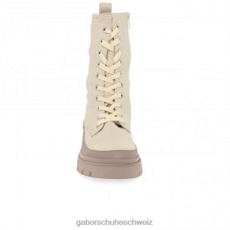 Schuhwerk Frauen Gabor Panna/dunkler Akt Leora Bikerstiefel XTX02245