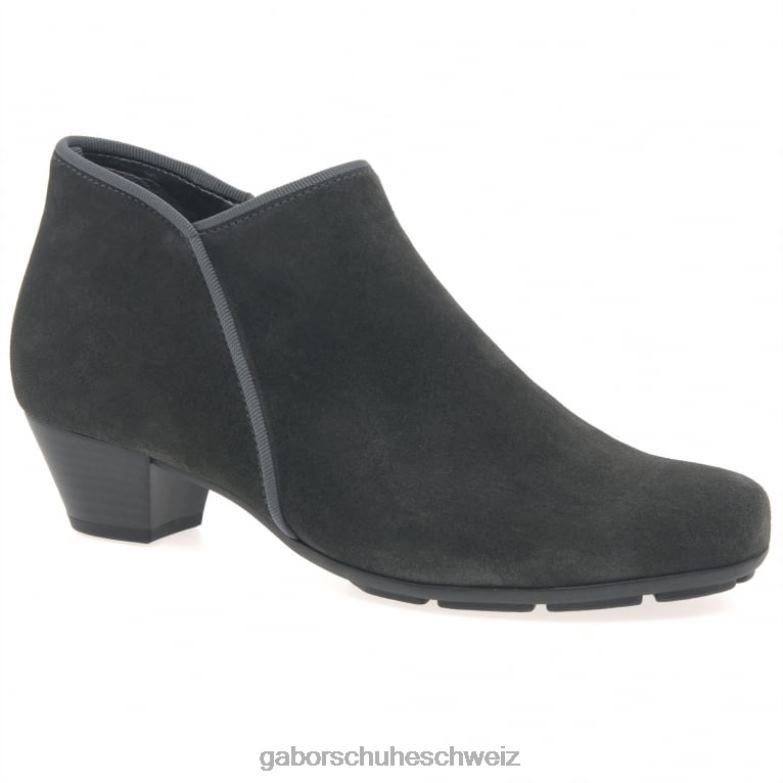 Schuhwerk Frauen Gabor Pfeffer-Wildleder Trudy Stiefeletten XTX02197