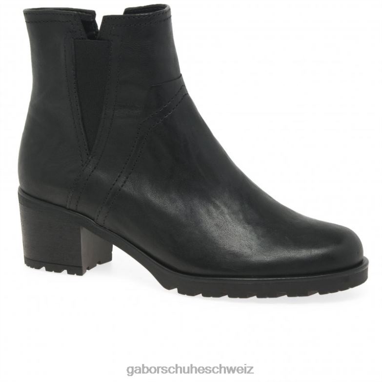 Schuhwerk Frauen Gabor Schwarz Einladungs-Stiefeletten XTX02252