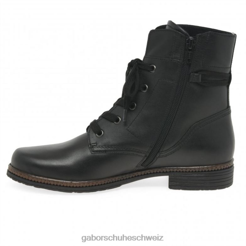 Schuhwerk Frauen Gabor Schwarz Nerissa Stiefeletten XTX02241