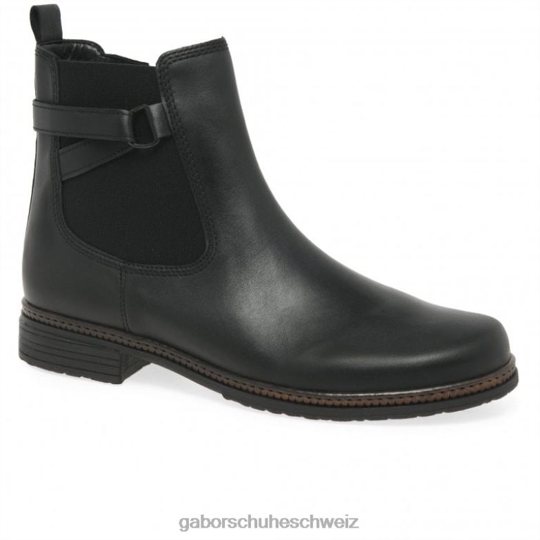 Schuhwerk Frauen Gabor Schwarz Nolene Chelsea-Stiefel XTX02226