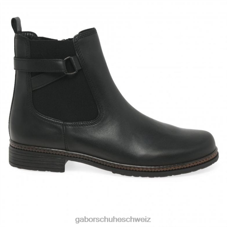 Schuhwerk Frauen Gabor Schwarz Nolene Chelsea-Stiefel XTX02226