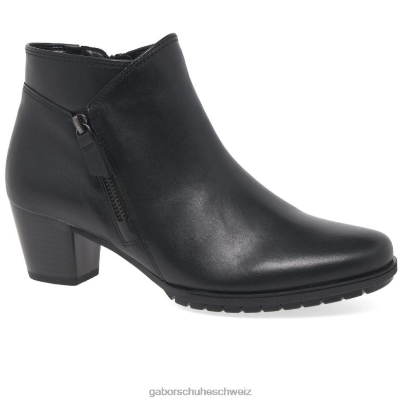 Schuhwerk Frauen Gabor Schwarz Olivetti Stiefeletten mit Reißverschluss XTX02187