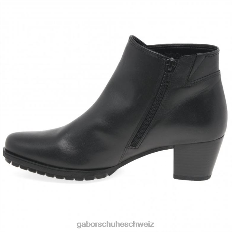 Schuhwerk Frauen Gabor Schwarz Olivetti Stiefeletten mit Reißverschluss XTX02187