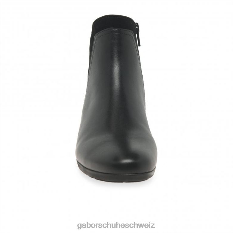 Schuhwerk Frauen Gabor schwarz/anthrazit Breck-Stiefeletten XTX02238