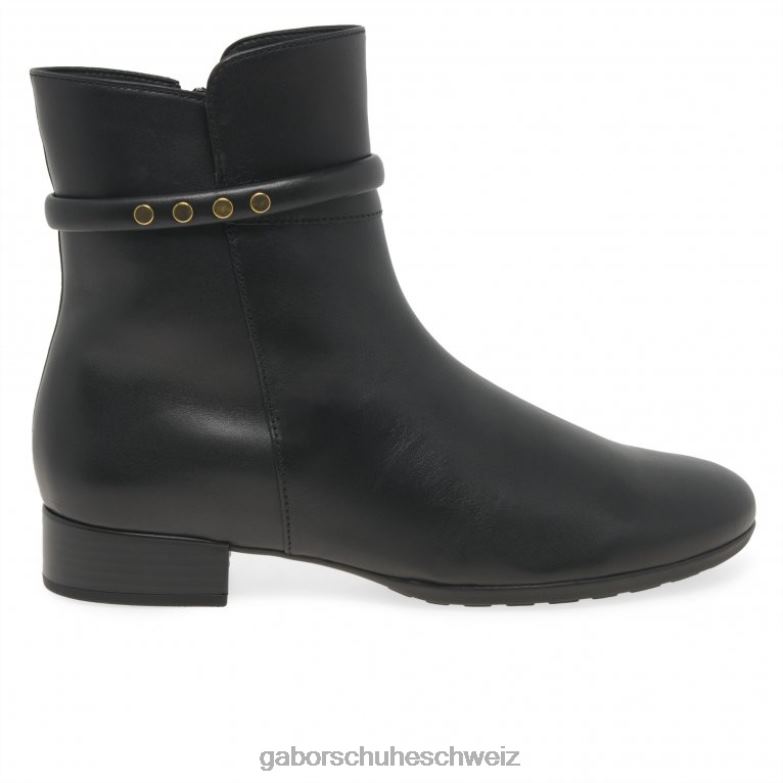 Schuhwerk Frauen Gabor schwarzes Gold Boom-Stiefeletten XTX02248